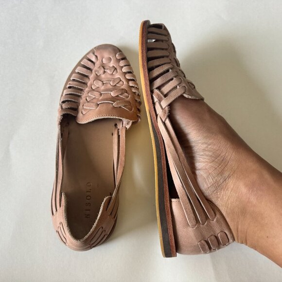Nisolo Women's Huarache Sandal - Almond- Size 8 - Picture 7 of 9